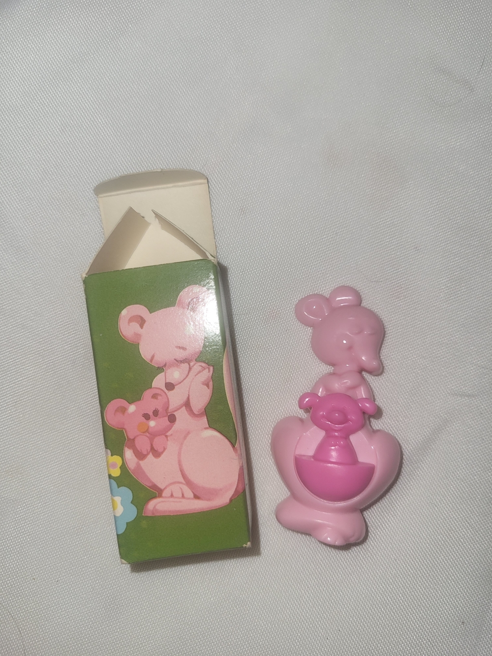 Avon Pink Kids Jewelry Kangaroo Rock A Roo Full Glace NOS Full Perfume Glace 70s